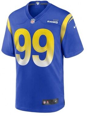 NWOT Men’s Nike Los Angeles Rams #99 Royal Blue & Yellow Jersey Size XXL